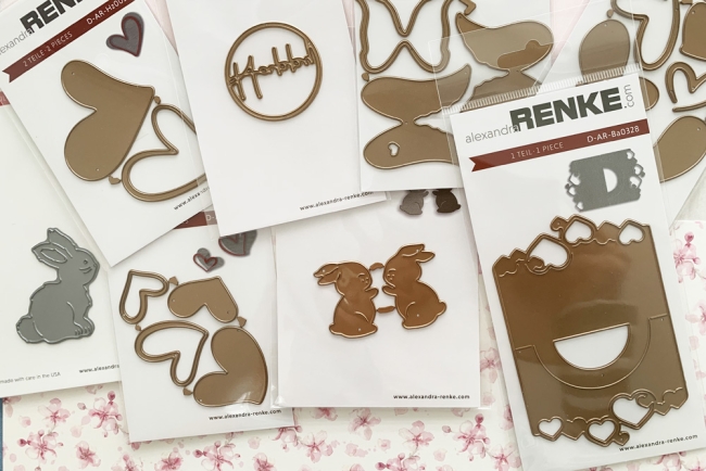 Alexandra Renke Stanzschablone Happy im Kreis 4.0cm