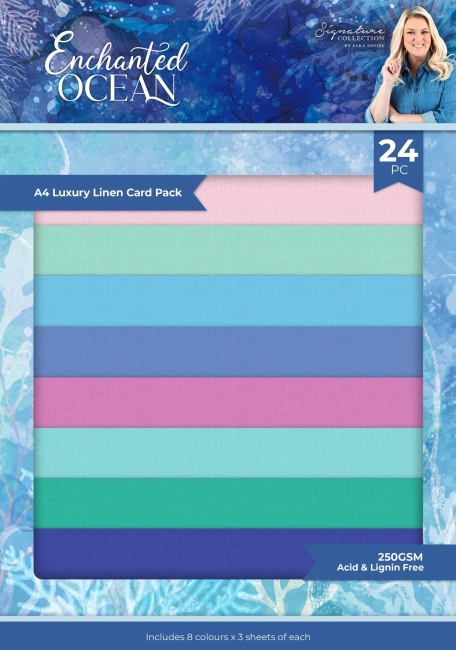 Crafter's Companion Enchanted Ocean Cardstock Pack 250gsm A4