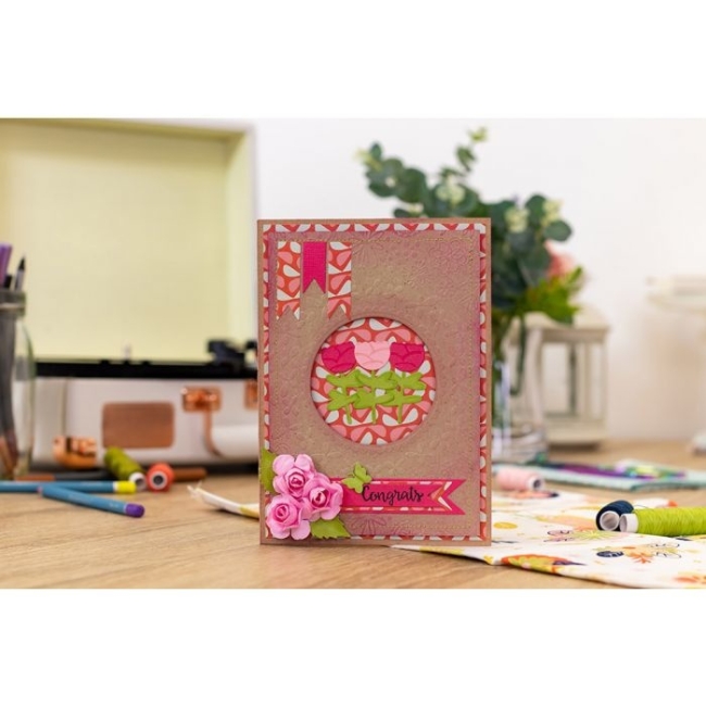 Crafter's Companion Prägeschablone und Stanzen Sew Retro 12.7x17.78cm