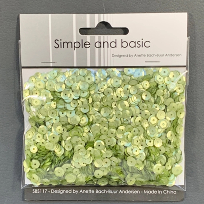 Simple and Basic Pailletten Spring Green Sequin Mix PRE-ORDER Lieferbar ab 29.04.2026