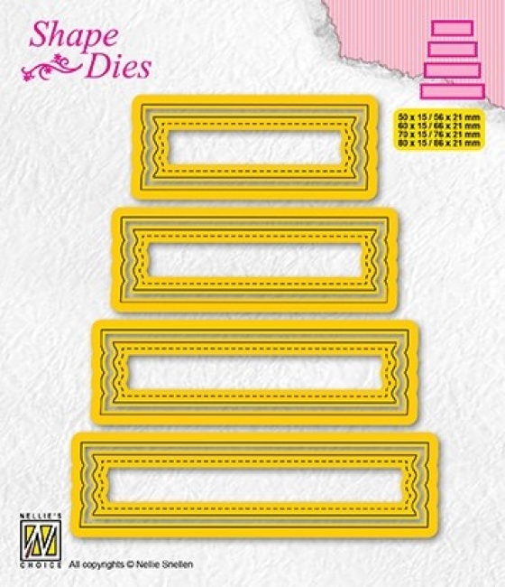 Nellie's Choice Stanzformenset of 4 Tags-2 Shape Dies