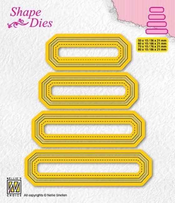 Nellie's Choice Stanzformen Set of 4 Tags-4 Shape Dies
