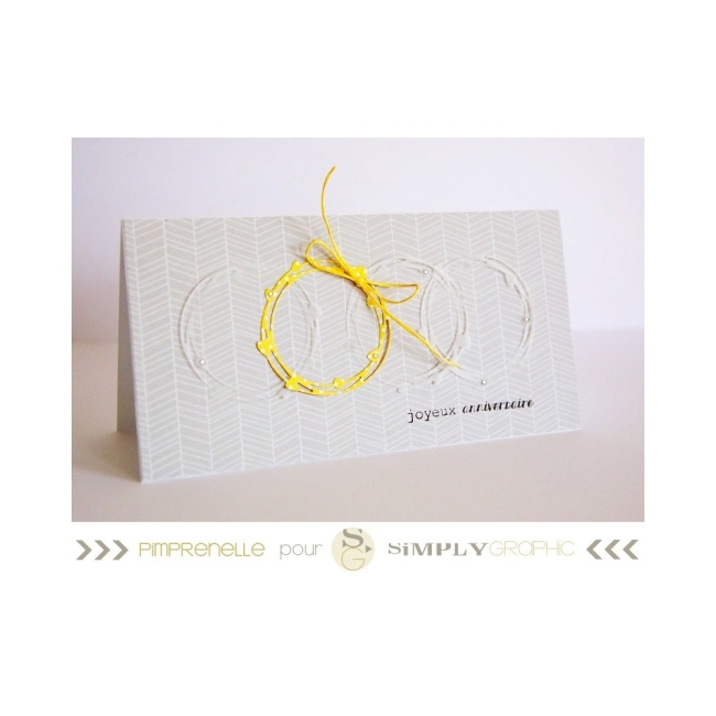 Simply Graphic Stanzschablone Herzkreis Cercles coeurs 5.5cm