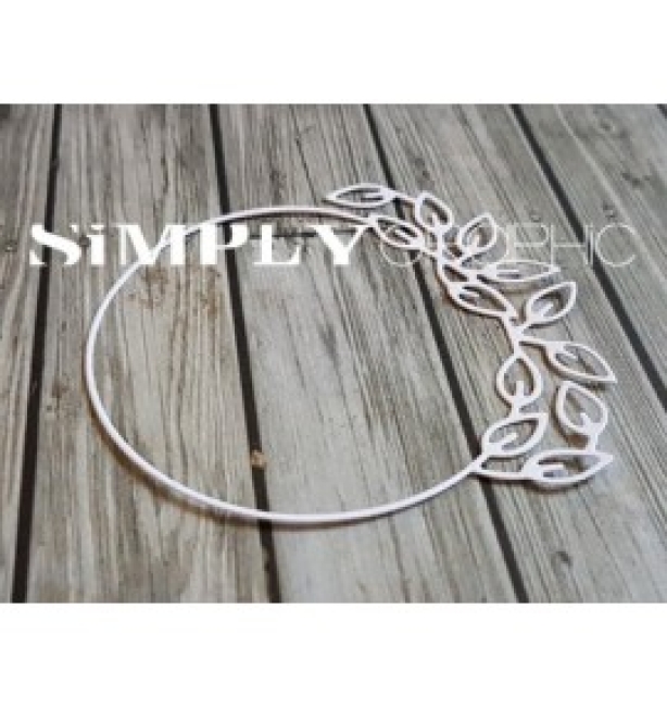 Simply Graphic Stanzschablone Blätterkranz Couronne de feuilles 6.5cm