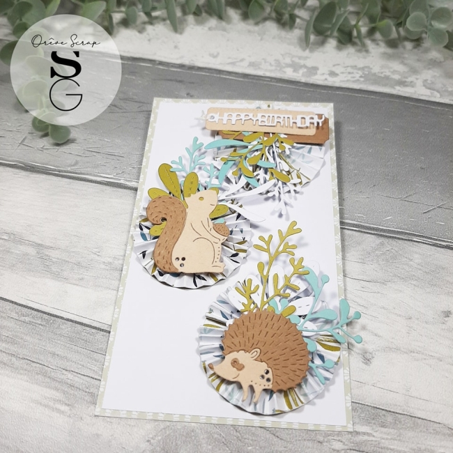 Simply Graphic Stanzschablonen Eichhörnchen und Igel écureuil et hérisson