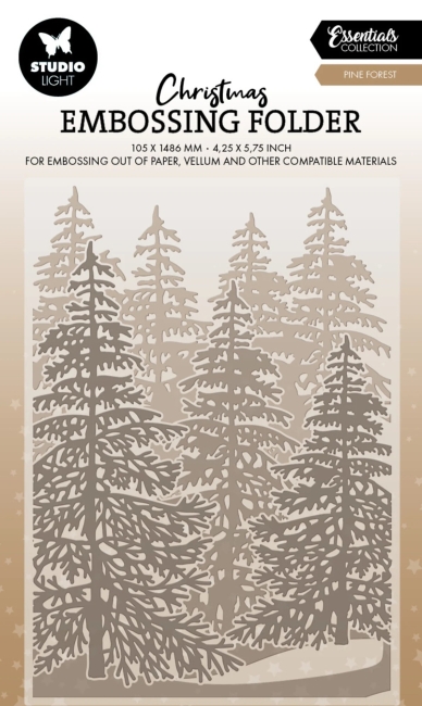 Studio Light Prägeschablone Pinienwald Pine Forest Christmas Essentials 10.5x14.8cm