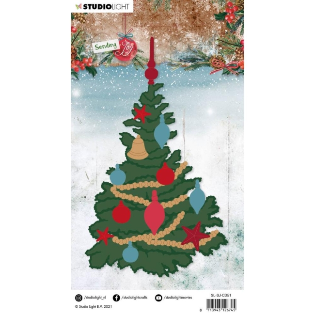 GRATIS! Studio Light Stanzform Weihnachtsbaum Build a Christmas Tree Sending Joy Nr. 51