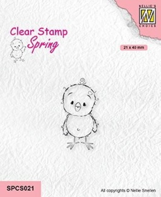 Nellie's Choice Clearstempel Küken I am chickie 2.1x4.0cm