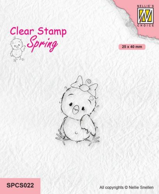 Nellie's Choice Stempel Chickies Beauty 2.5x4.0cm