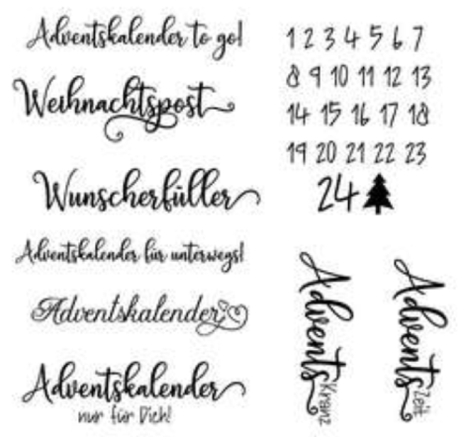 Kulricke Stempel Adventskalender Clear Stamps