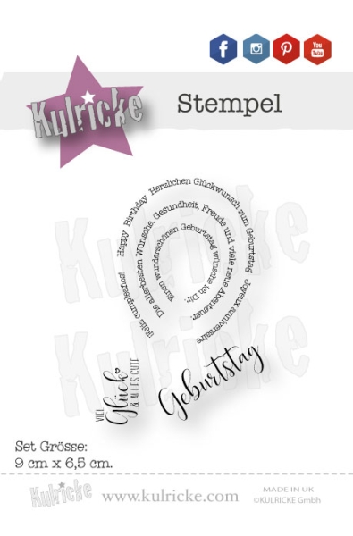 Kulricke Clearstempel und Stanzen Luftballon im Set