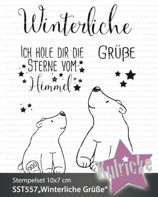 Kulricke Stempel Winterliche Grüsse Clear Stamps