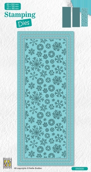 Nellie's Choice Stanzformen Slimline Schneeflocken 8.5x20.5cm