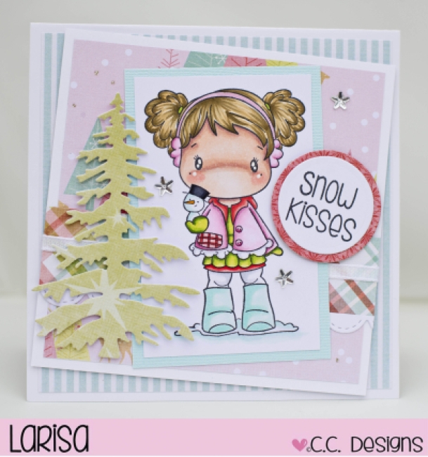 C.C. Designs Clingstempel Swiss Pixie Little Snowman