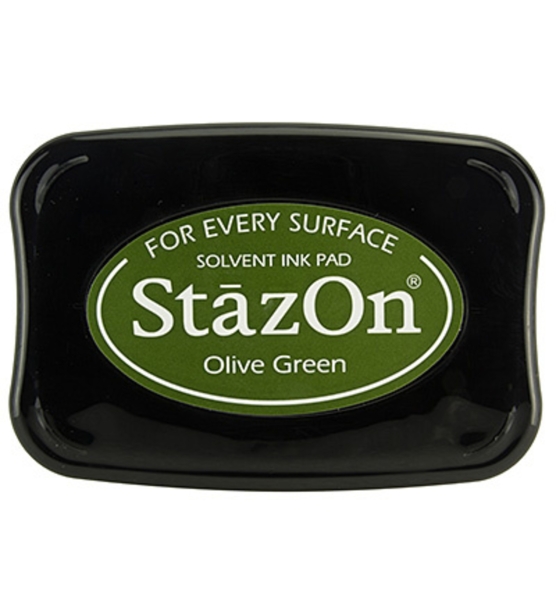 Tsukineko StazOn Stempelkissen Olivegrün Olive Green Ink Pad