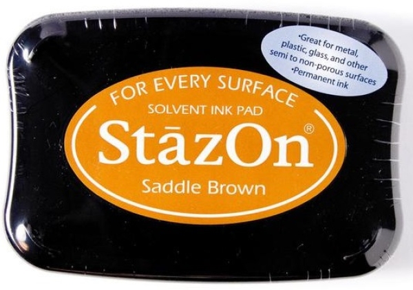 Tsukineko StazOn Stempelkissen Saddle Brown Ink Pad