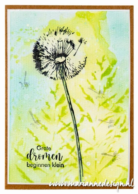 Marianne Design Clearstempel Pusteblume Tiny's border Blowball 13.0x4.5cm