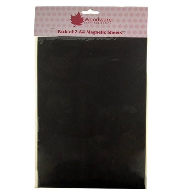 Woodware Craft Collection A4 Magnetic Sheets selbstklebend 0.5mm 2 Stück