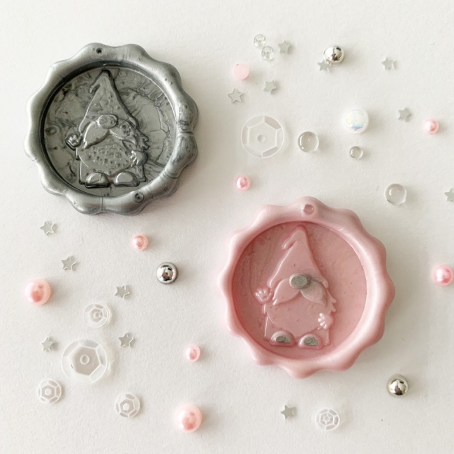 Siegelwachsperlen rosa Wax Seals 30 Stück