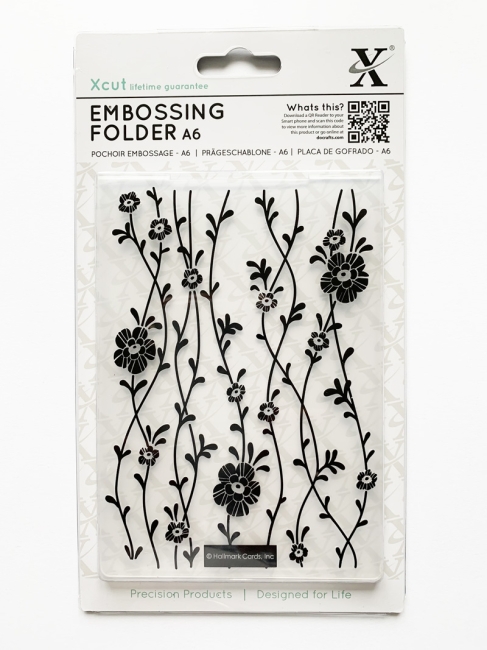 Xcut Prägeschablone Blossom Vines A6 Embossing Folder