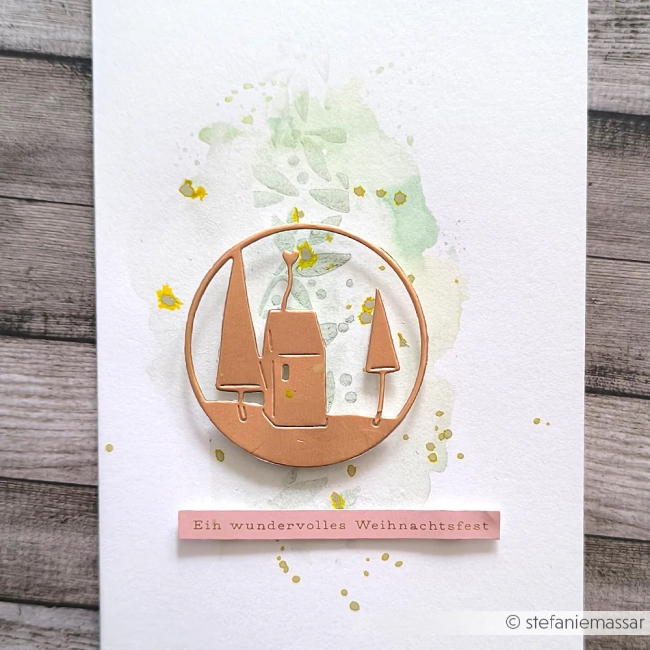 Alexandra Renke Stanzformen Herzhaus Szene im Kreis 6.0cm PRE-ORDER Lieferbar ab 20.10.2025