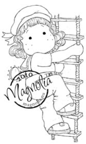 GRATIS! Magnolia Clingstempel Bon Voyage Tilda On Rope Ladder Cling Stamp