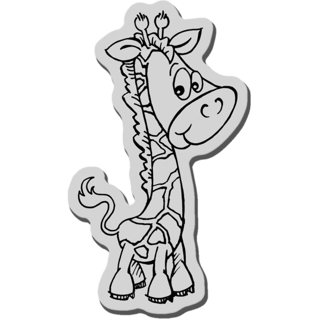 Stampendous Stempel Giraffe Baby Cling Rubber Stamp