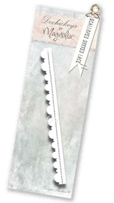 GRATIS! Magnolia Doohickeys Stanzschablone Scalloped Dotted Lace Die
