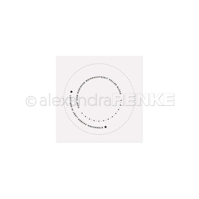 Alexandra Renke Prägefolder Typo Kreis Sternchen-Zauber 15.0cm PRE-ORDER Lieferbar ab 20.10.2025