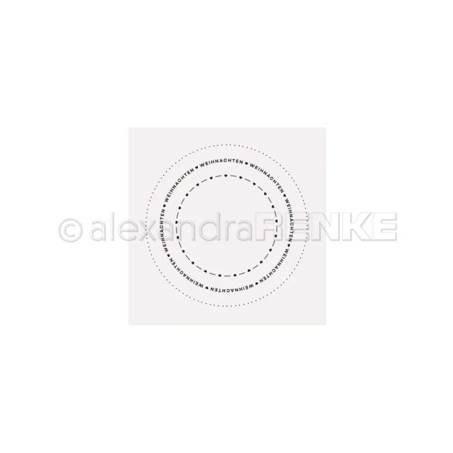 Alexandra Renke Prägefolder Typo Kreis Weihnachten 15.0cm PRE-ORDER Lieferbar ab 20.10.2025