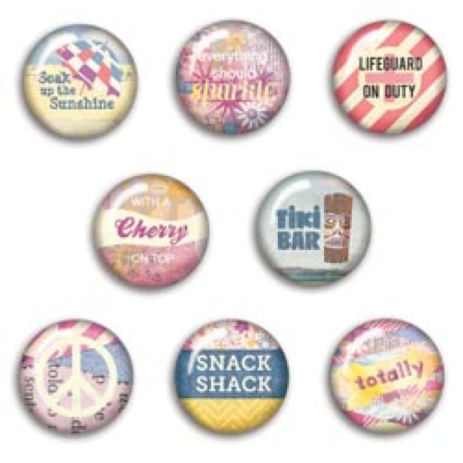 GRATIS! Basic Grey Soleil Collection Flair-Aufkleber