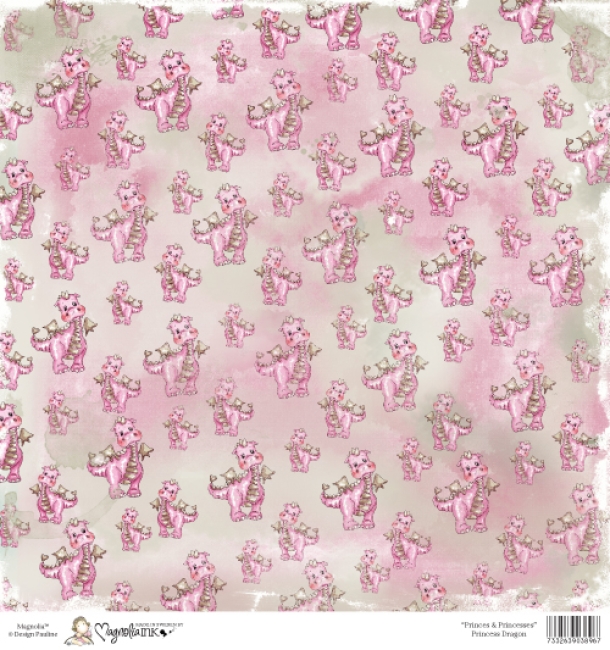 Magnolia Papier Princes & Princesses Princess Dragon 12x12"