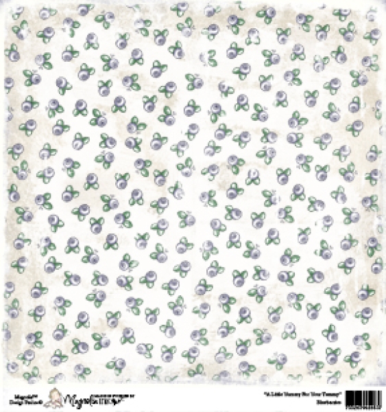 GRATIS! Magnolia Papier A Little Yummy For Your Tummy Blueberries 12x12"