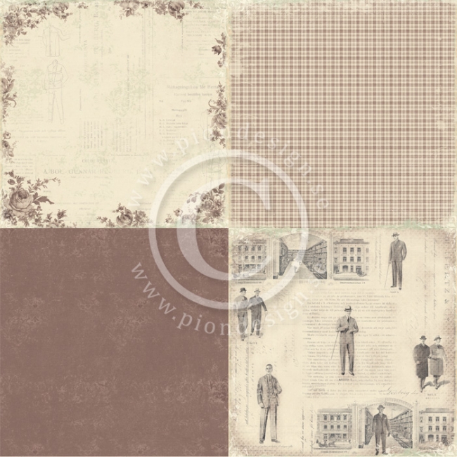 Pion Design Papier For Father Kostym 4 designs 12x12"