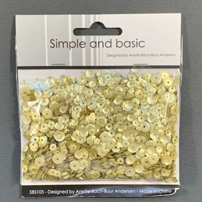 Simple and Basic Pailletten Platinum Sequin Mix 30gr