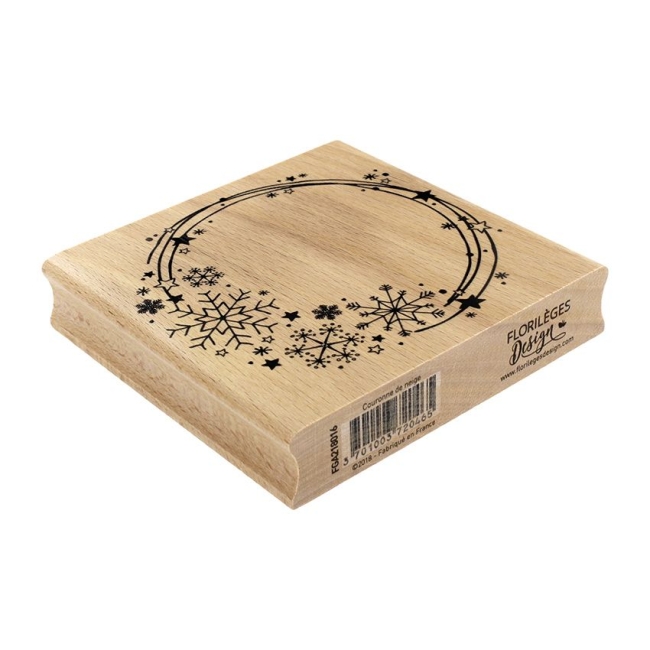 Florilèges Design Holzstempel Schneeflockenkreis Couronne de neige 9.5cm PRE-ORDER Lieferbar ab 06.11.2025