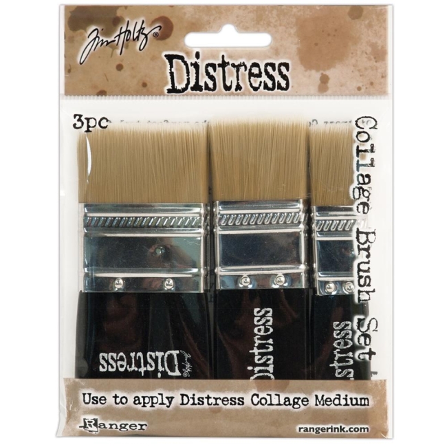 Ranger Pinselset Tim Holtz Distress Collage Brush 3 Stück