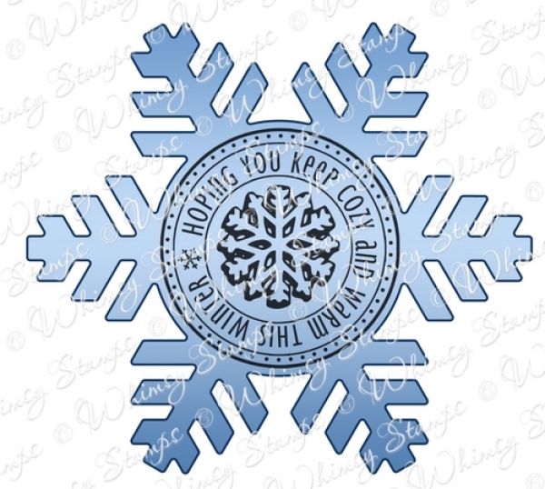 GRATIS! Whimsy Stamps - Stanzschablone Snowflake Mini Seal Die