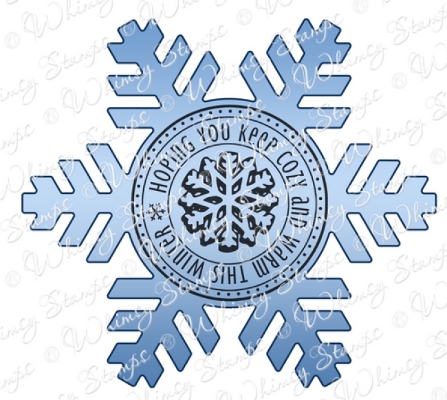 Whimsy Stamps Stanzform Schneeflocke Snowflake Mini Seal Die