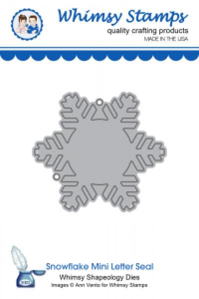 GRATIS! Whimsy Stamps - Stanzschablone Snowflake Mini Seal Die