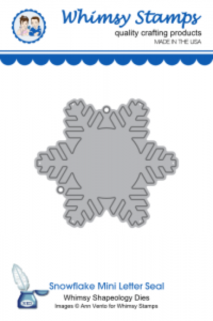 Whimsy Stamps Stanzform Schneeflocke Snowflake Mini Seal Die