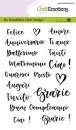 CraftEmotions Clearstempelset A6 Handlettering Testo 1 Italienisch by Carla Kamphuis