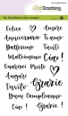 CraftEmotions Clearstempelset A6 Handlettering Testo 1 Italienisch by Carla Kamphuis