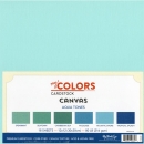 My Colors Canvas Cardstock Aqua Tones 18 Bogen 12x12" (30.5x30.5cm)