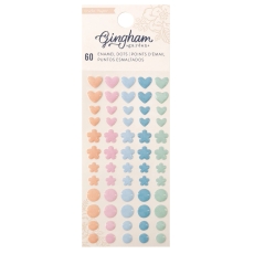 American Crafts Enamel Dots Gingham Garden