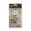 Prima Marketing Clingstempelset Bella Rouge Cling Rubber Stamps 4x6"
