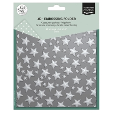 Vaessen Creative Prägeschablone Sterne 15x15cm PRE-ORDER Lieferbar ab 03.09.2025