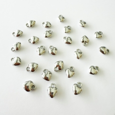 Herzanhänger silber 8mm 25 Stück