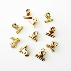 Metallclips gold 2.5cm 10 Stück