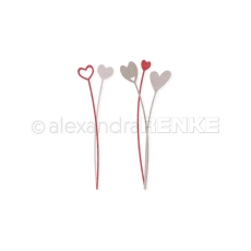 Alexandra Renke Stanzform Herzchen am Stiel Set-2 (1.5x8.5cm)